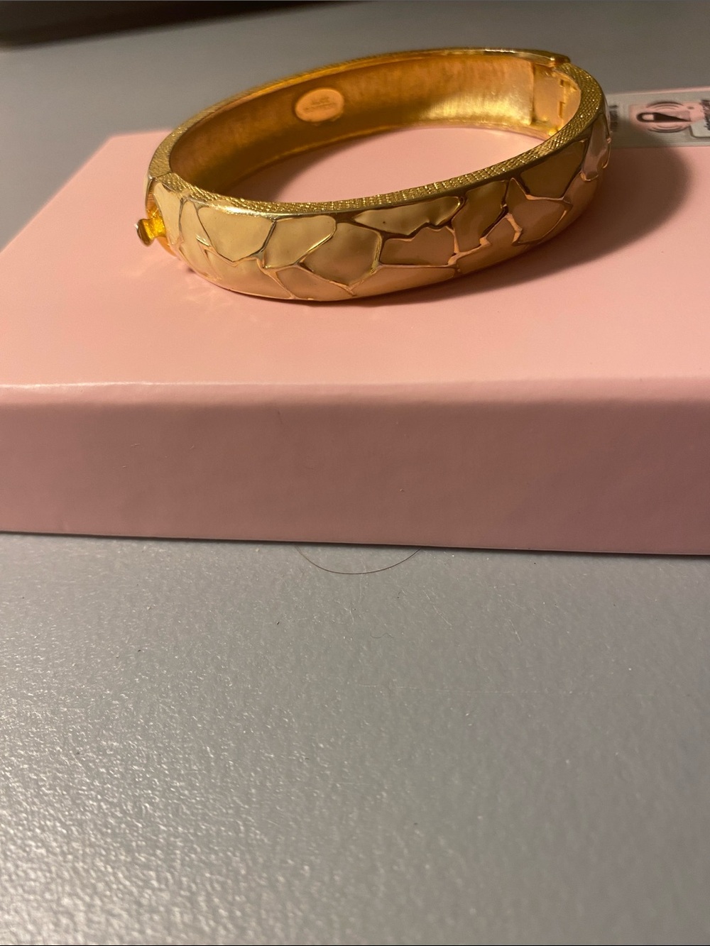 Alice Caviness White Enamel Bangle